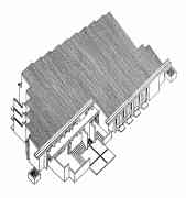 pict 52 * CHURCHES - 52. St. James the Great - Mhamanlhovo & S. Rhodesia (Zimbabwe) - axonometric
 * 990 x 1051 * (49KB)